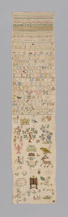 Sampler, Germany, 1787. Creator: Unknown