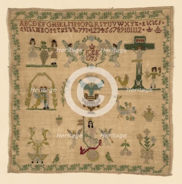 Sampler, Germany, 1795. Creator: Unknown.