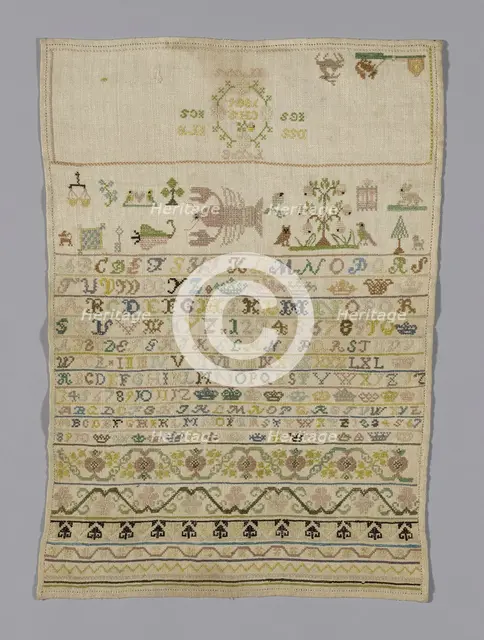 Sampler, Germany, 1806. Creator: Unknown.