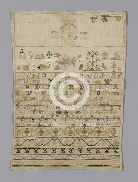 Sampler, Germany, 1806. Creator: Unknown.