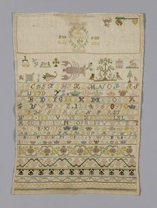 Sampler, Germany, 1806. Creator: Unknown