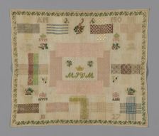 Sampler, Germany, 1827. Creator: Unknown