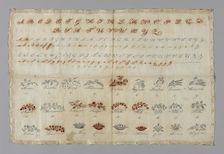 Sampler, Germany, 19th century. Creator: Unknown