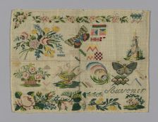 Sampler, Germany, 19th century. Creator: Unknown