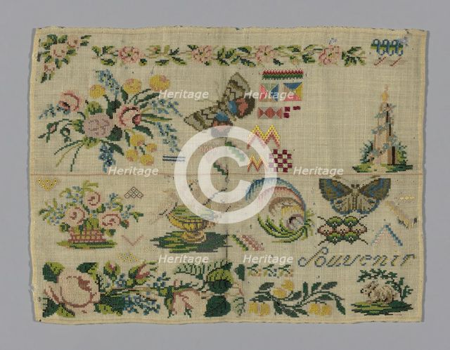 Sampler, Germany, 19th century. Creator: Unknown.