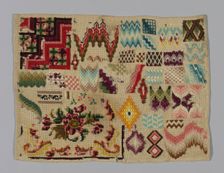 Sampler, Germany, 19th century. Creator: Unknown