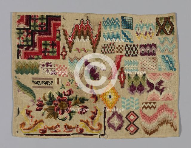 Sampler, Germany, 19th century. Creator: Unknown.