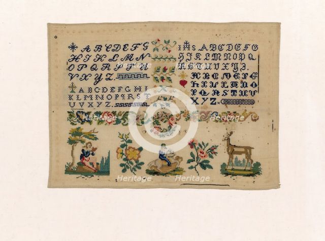 Sampler, Italy, 1801/75. Creator: Unknown.