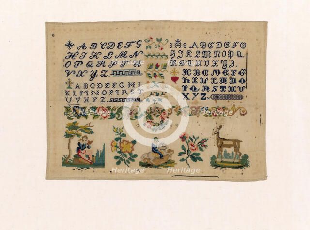 Sampler, Italy, 1801/75. Creator: Unknown.