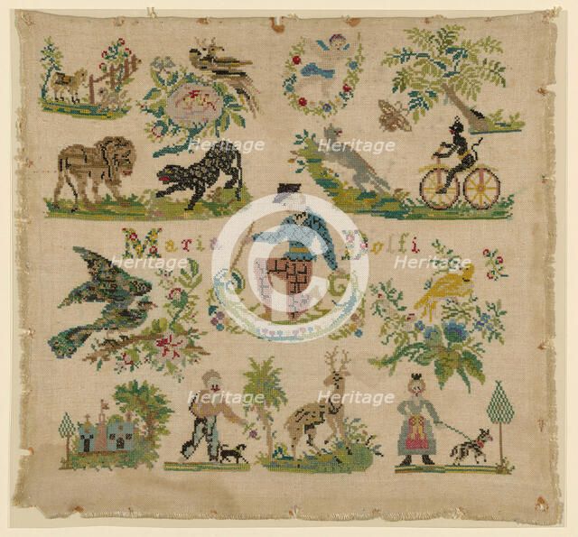 Sampler, Italy, Early/mid-19th century. Creator: Unknown.