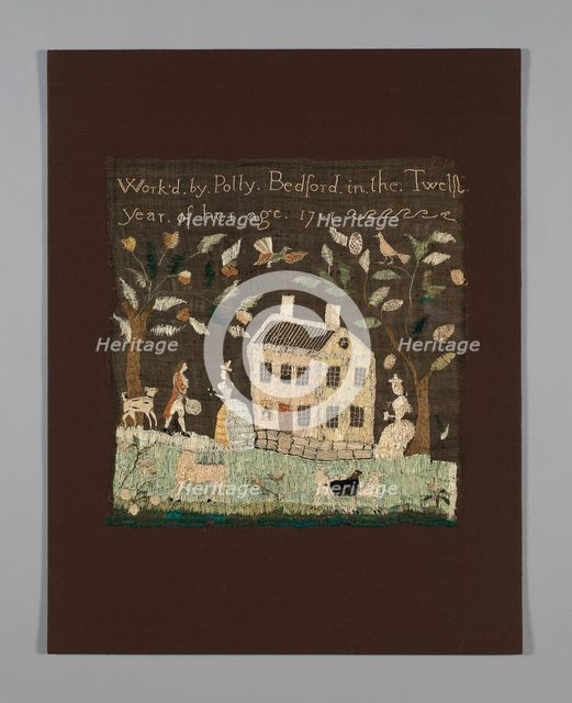 Sampler, Massachusetts, 1791. Creator: Polly Bedford.