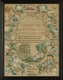 Sampler, Massachusetts, 1822/23. Creator: Clarissa Emerson