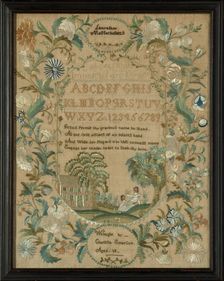 Sampler, Massachusetts, 1822/23. Creator: Clarissa Emerson