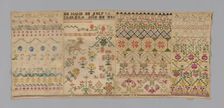 Sampler, México, 1840. Creator: Unknown