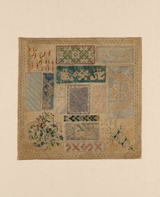 Sampler, México, 1870. Creator: Unknown