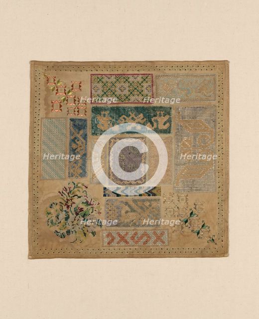 Sampler, México, 1870. Creator: Unknown.