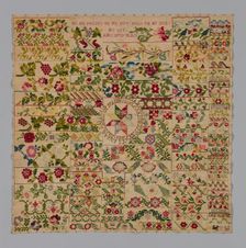 Sampler, México, 1870. Creator: Unknown