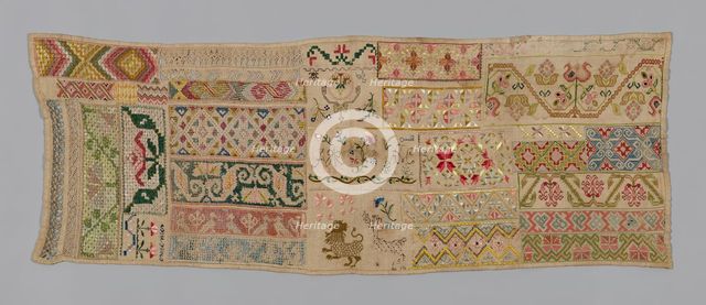 Sampler, México, 1825/75. Creator: Unknown.