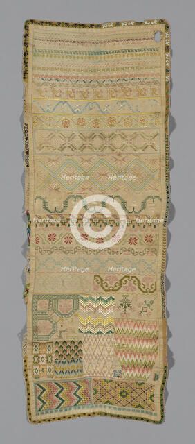 Sampler, México, 1825/75. Creator: Unknown.