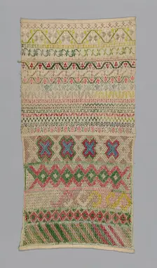 Sampler, México, 19th century. Creator: Unknown