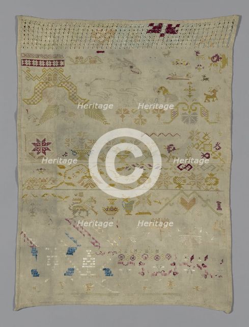 Sampler, México, 19th century. Creator: Unknown.