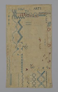 Sampler, México, 19th century. Creator: Unknown