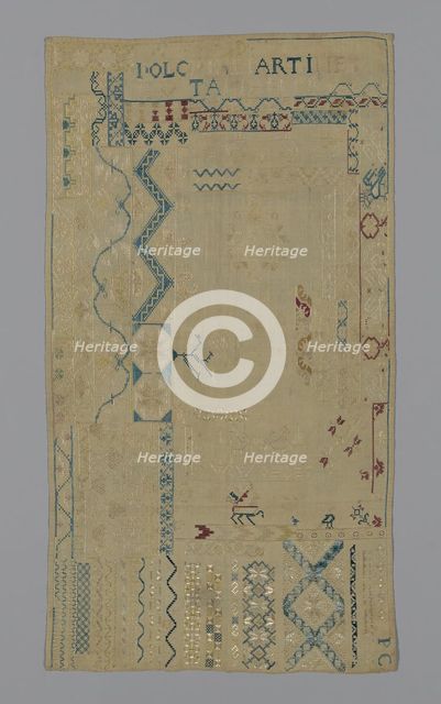 Sampler, México, 19th century. Creator: Unknown.