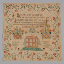 Sampler (Needlework), United States, 1820. Creator: Rebecca Ann Dod