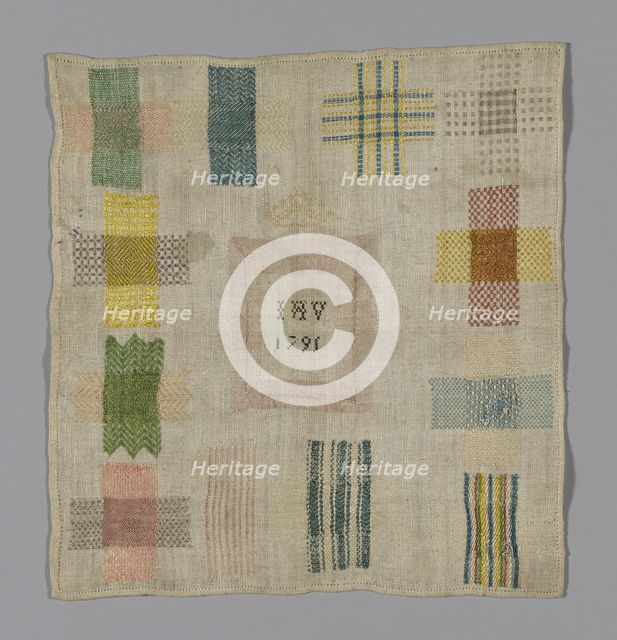Sampler, Netherlands, 1791. Creator: Unknown.