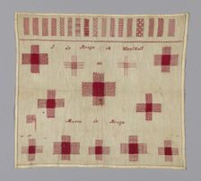 Sampler, Netherlands, 1808. Creator: Unknown