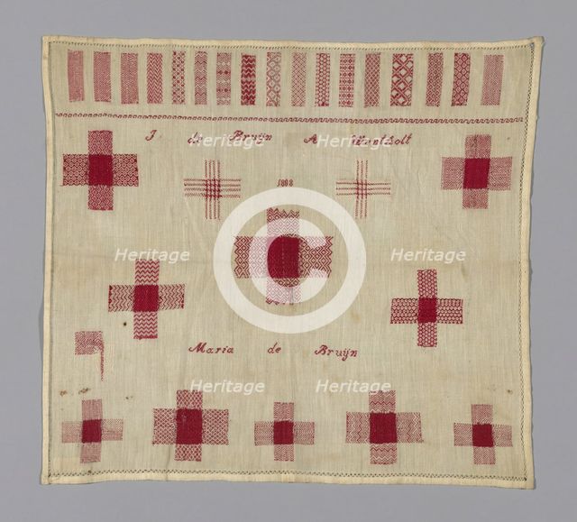 Sampler, Netherlands, 1808. Creator: Unknown.