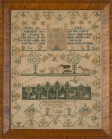 Sampler, New York, 1838. Creator: Nancy Vredenburgh