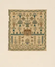 Sampler, North Carolina, 1836. Creator: Mary S. Burr