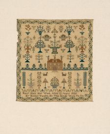 Sampler, North Carolina, 1836. Creator: Mary S. Burr