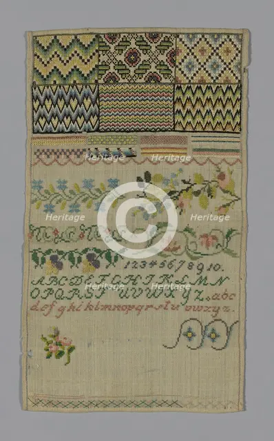 Sampler, Southern Germany, 19th century. Creator: Unknown.