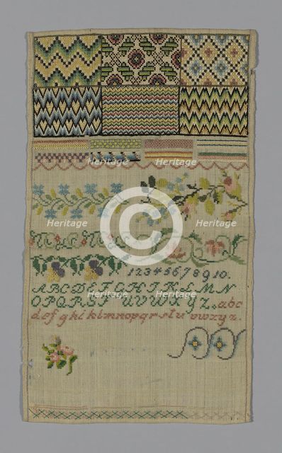 Sampler, Southern Germany, 19th century. Creator: Unknown.
