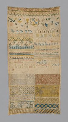 Sampler, Spain, 1815. Creator: Unknown