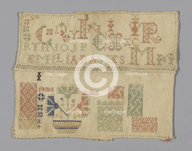 Sampler, Spain, 19th century. Creator: Unknown.