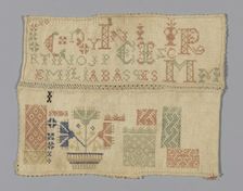 Sampler, Spain, 19th century. Creator: Unknown