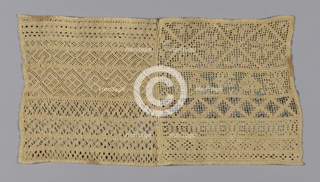 Sampler, Spain, 19th century. Creator: Unknown.