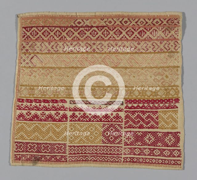 Sampler, Spain, 19th century. Creator: Unknown.