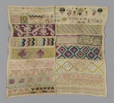 Sampler, Spain, 19th century. Creator: Unknown