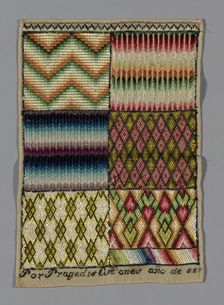 Sampler, Spain, 19th century. Creator: Unknown
