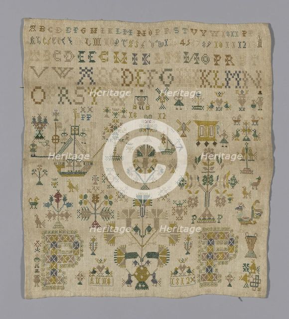 Sampler, Switzerland, 1812. Creator: Unknown.