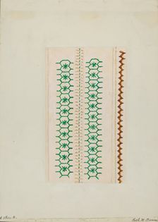 Sampler (Stitching), c. 1937. Creator: Ruth M. Barnes
