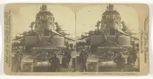 Sampson's Fleet. U.S. Battleship "Oregon", Forward Deck, 1898. Creator: William H Rau