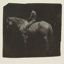 Samuel Murray Astride Eakins Horse "Billy", c. 1892. Creator: Thomas Eakins