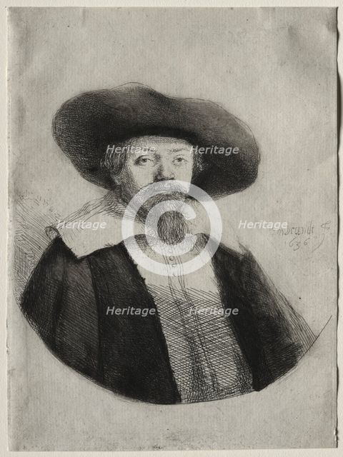 Samuel Manasseh Ben Israel, 1636. Creator: Rembrandt van Rijn (Dutch, 1606-1669).