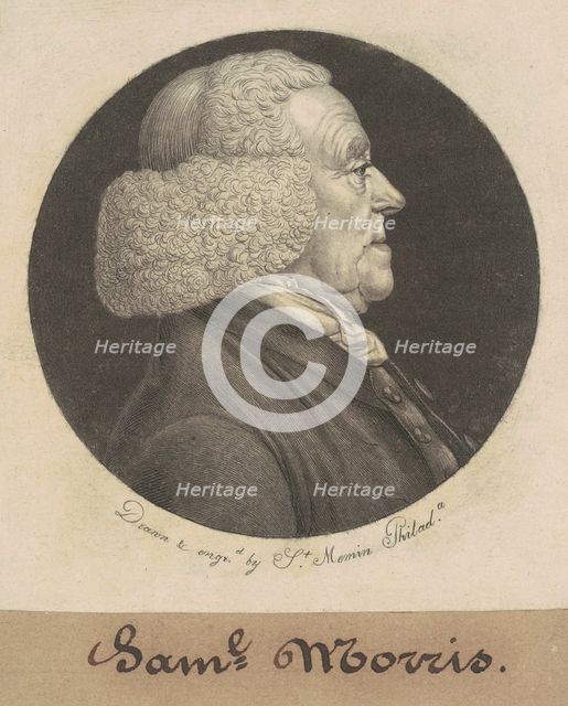 Samuel Morris, 1798. Creator: Charles Balthazar Julien Févret de Saint-Mémin.