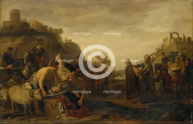 Samuel and Saul, 1650. Creator: Claes Cornelisz. Moeyaert.